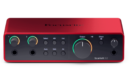 INTERFAZ DE AUDIO FOCUSRITE SCARLETT 2I2 4G